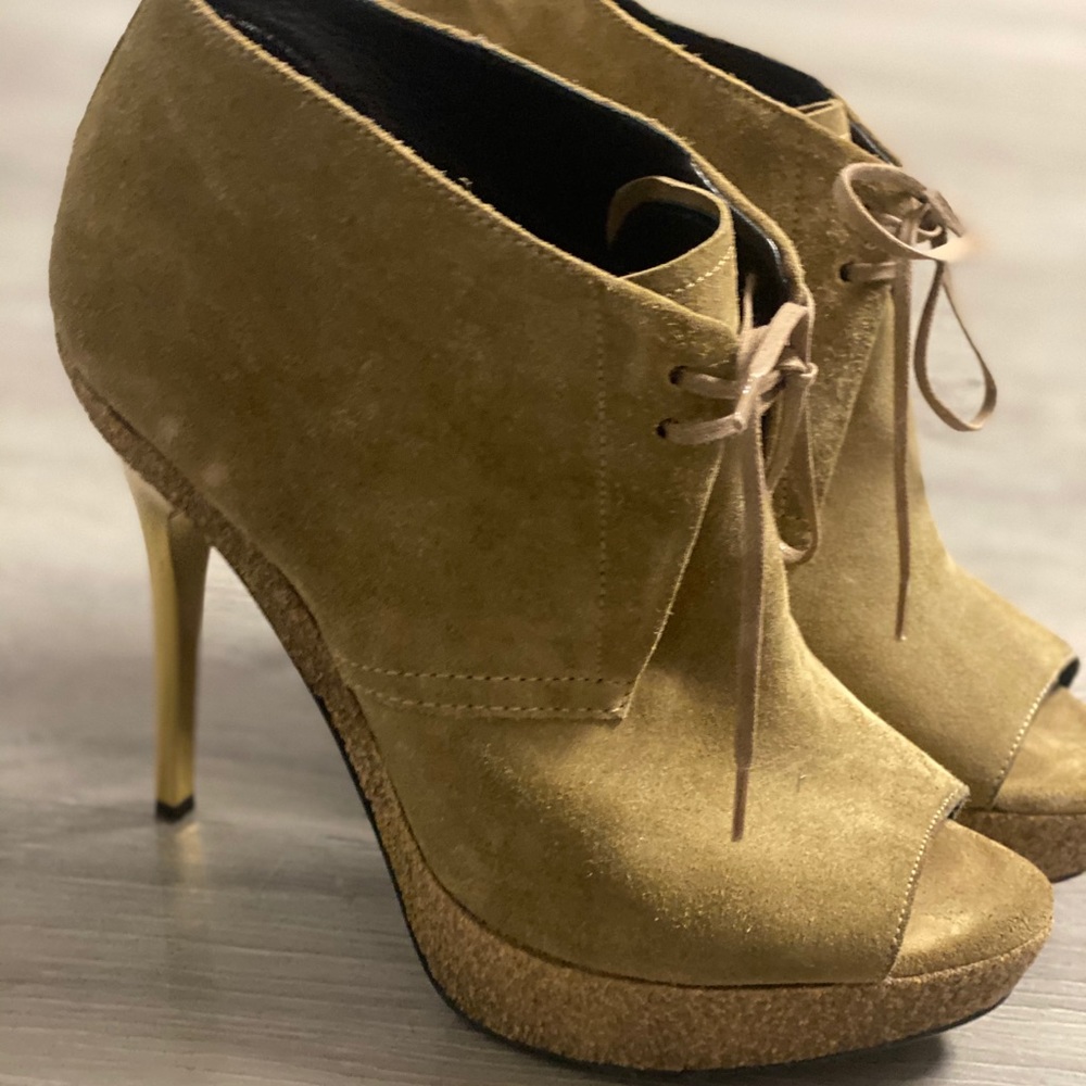 Burberry Prorsum Darfield Open Toe Booties